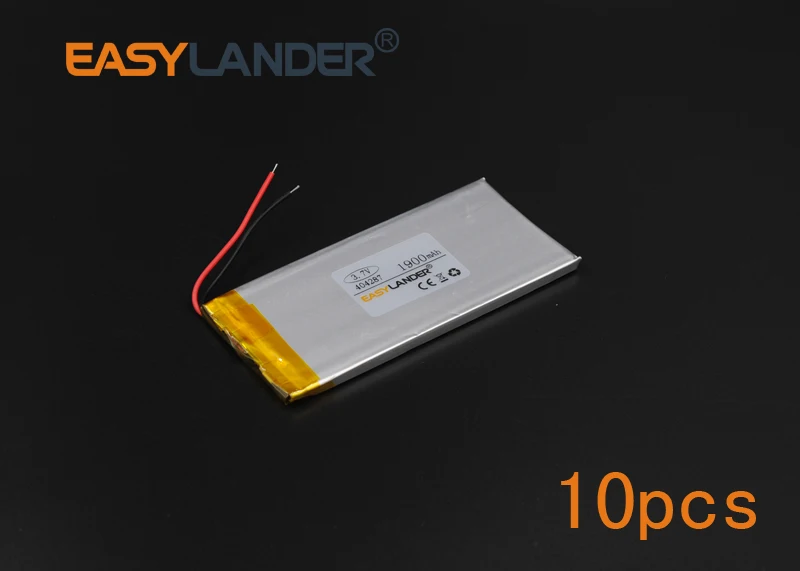 10pcs/Lot 3.7V 1900mAh 404287 Polymer Li-ion Battery For Mp3 Mp4 PAD DVD DIY E-book bluetooth Vedio Game toys Tablet PC mobile
10pcs/Lot 3.7V 1900mAh 404287 Polymer Li-ion Battery For Mp3 Mp4 PAD DVD DIY E-book bluetooth Vedio Game toys Tablet PC mobile