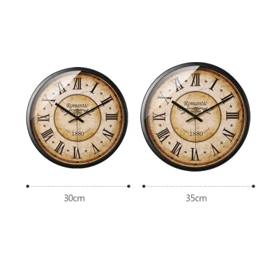 Creative Retro Wall Clock Living Room Bedroom Hanging Decoration Mute Clocks Nostalgic Ornaments Wall-mounted Clocks Watches
Creative Retro Wall Clock Living Room Bedroom Hanging Decoration Mute Clocks Nostalgic Ornaments Wall-mounted Clocks Watches