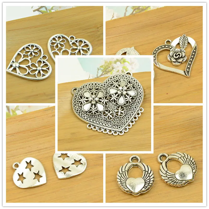 hollow heart DIY charm pendant flower/star carved out shape alloy jewerly accessories findings antique silver bracelet necklace
hollow heart DIY charm pendant flower/star carved out shape alloy jewerly accessories findings antique silver bracelet necklace