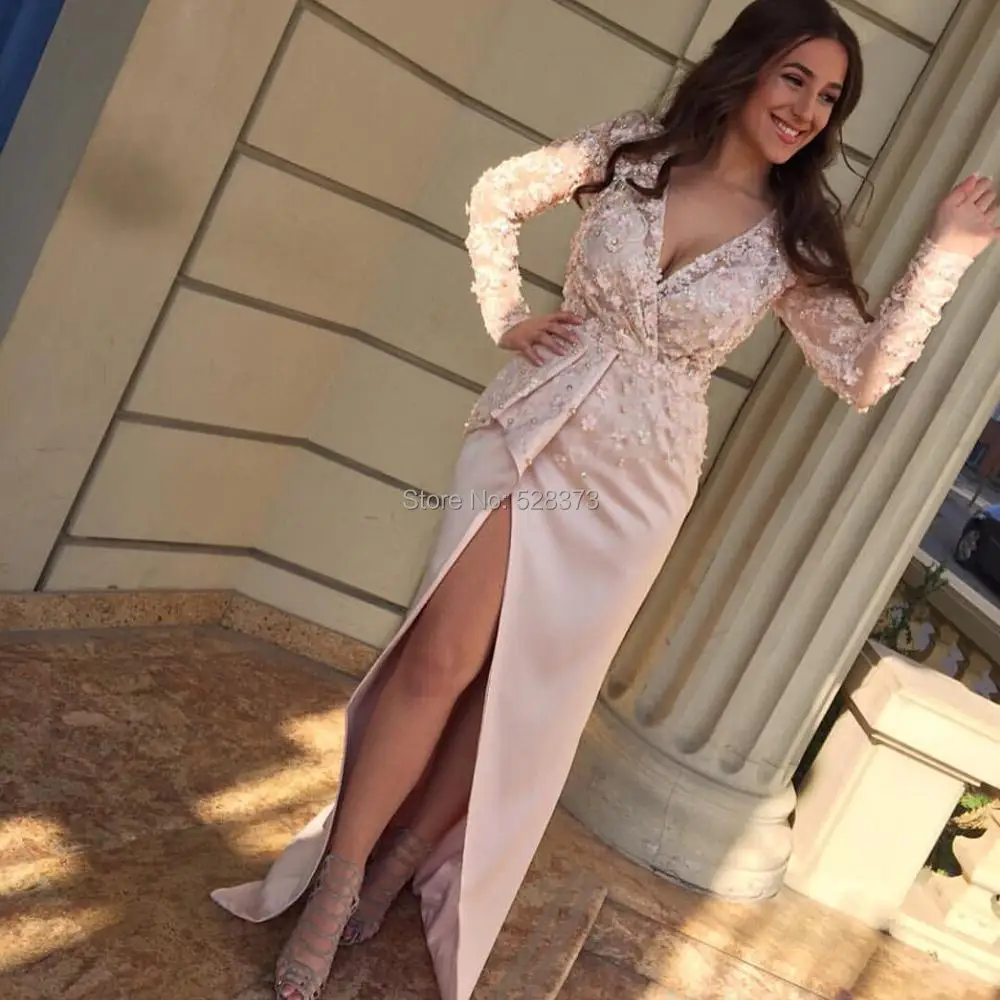 YNQNFS Open slit formal mom dress pink floral bride mom dress long sleeved V-neck ball dress M77
YNQNFS Open slit formal mom dress pink floral bride mom dress long sleeved V-neck ball dress M77