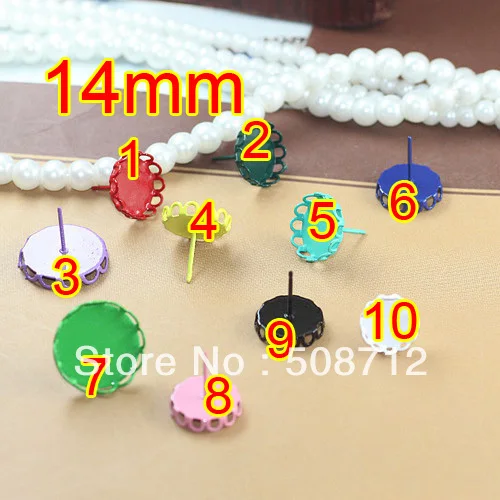 Free shipping!!! 200pcs/lot 14mm Mixed Color Copper lace pad earring studs With Earring stopper
Free shipping!!! 200pcs/lot 14mm Mixed Color Copper lace pad earring studs With Earring stopper