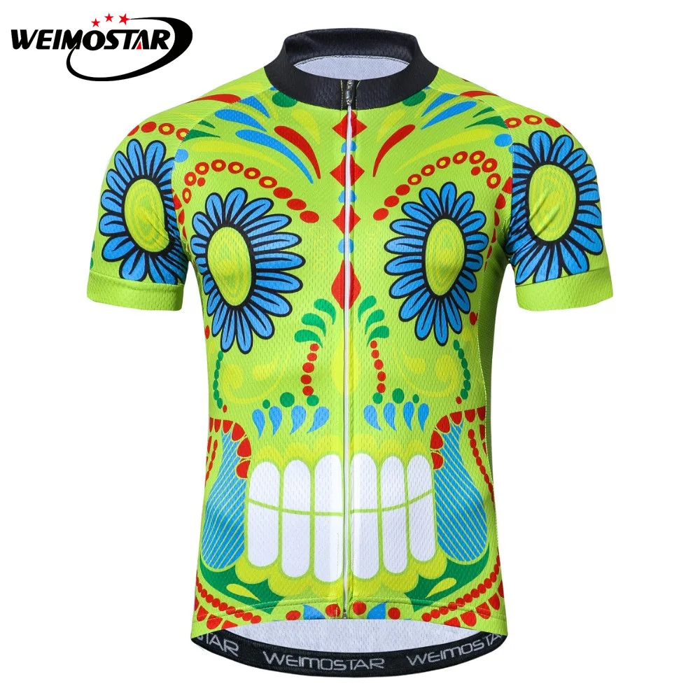 Summer Men Cycling Jersey Tops Ropa Ciclismo MTB Bike Jersey Cycling Clothing Sports Racing Bicycle Clothes Skull Green Black
Summer Men Cycling Jersey Tops Ropa Ciclismo MTB Bike Jersey Cycling Clothing Sports Racing Bicycle Clothes Skull Green Black