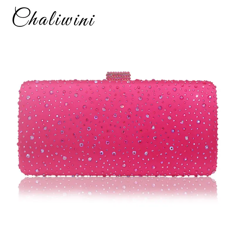 Hot Pink Blue Crystal Diamond Women Evening Purse Minaudiere Clutch Bag Bridal Wedding Clutches Chain Handbag
Hot Pink Blue Crystal Diamond Women Evening Purse Minaudiere Clutch Bag Bridal Wedding Clutches Chain Handbag