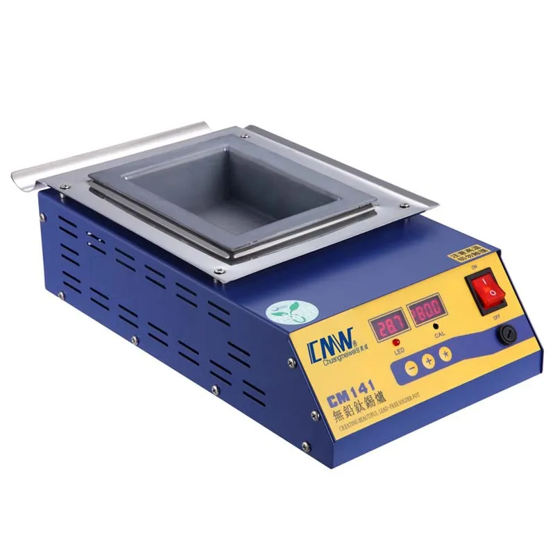 Square High Temperature 0-600℃ Lead Free Soldering Pot CM-141 900W Titanium Solder Furnace 220V 110V Tin Melting Digital Display
Square High Temperature 0-600℃ Lead Free Soldering Pot CM-141 900W Titanium Solder Furnace 220V 110V Tin Melting Digital Display