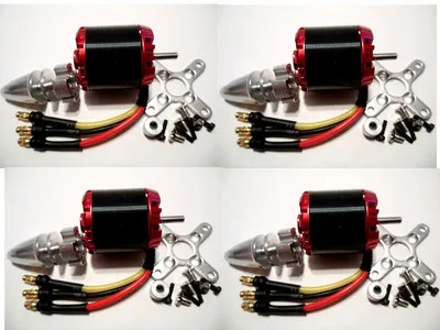4X N2830/2212 1000KV 270W 2-4S Brushless Motor Quad-Hexa copter Free soldering
4X N2830/2212 1000KV 270W 2-4S Brushless Motor Quad-Hexa copter Free soldering