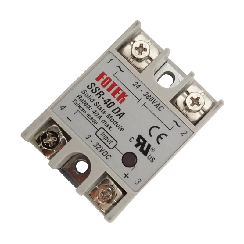Высоко надежное оригинальное твердотельное реле FOTEK SSR-10DA SSR-25DA SSR-40DA SSR-60DA SSR-75DA SSR-75DA-H
Высоко надежное оригинальное твердотельное реле FOTEK SSR-10DA SSR-25DA SSR-40DA SSR-60DA SSR-75DA SSR-75DA-H