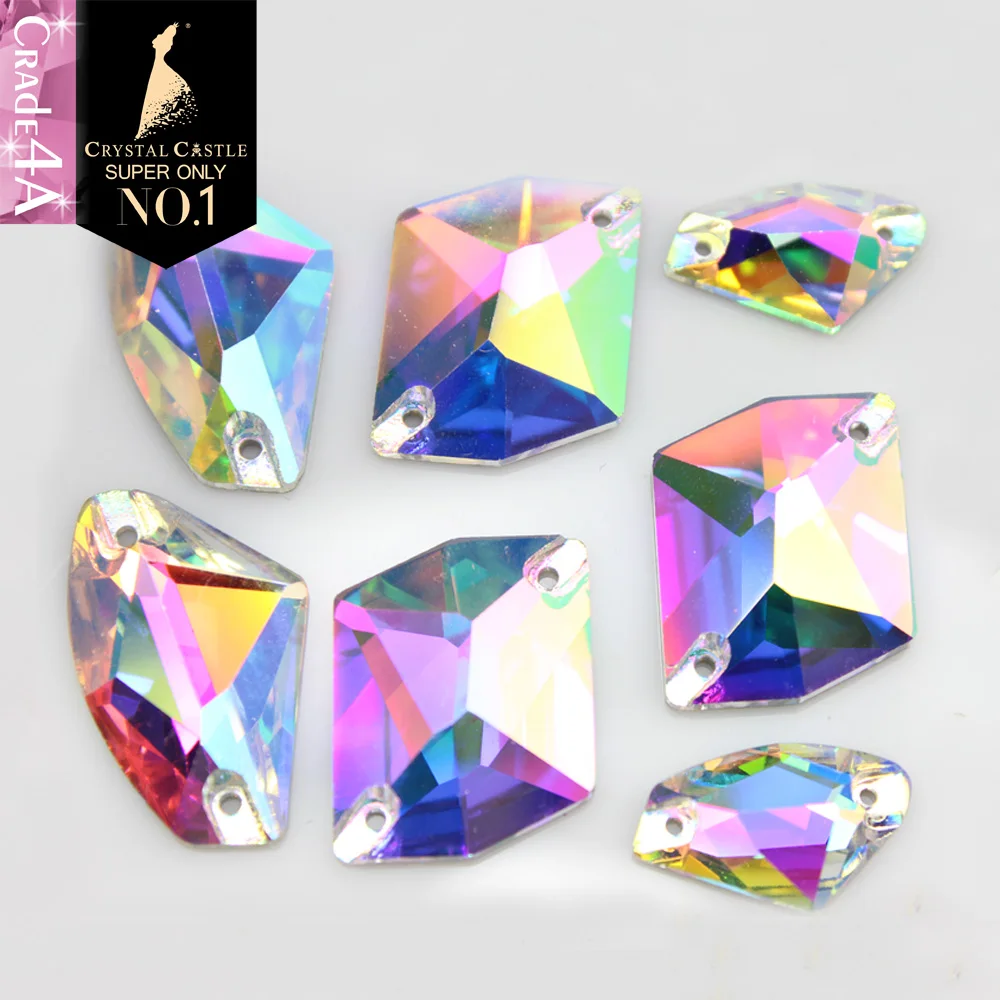 Crystal Castle AAAA Flat Stones Clear White AB Glass Galactic Cosmic Strass Sew On Rhinestones For Clothing
Crystal Castle AAAA Flat Stones Clear White AB Glass Galactic Cosmic Strass Sew On Rhinestones For Clothing
