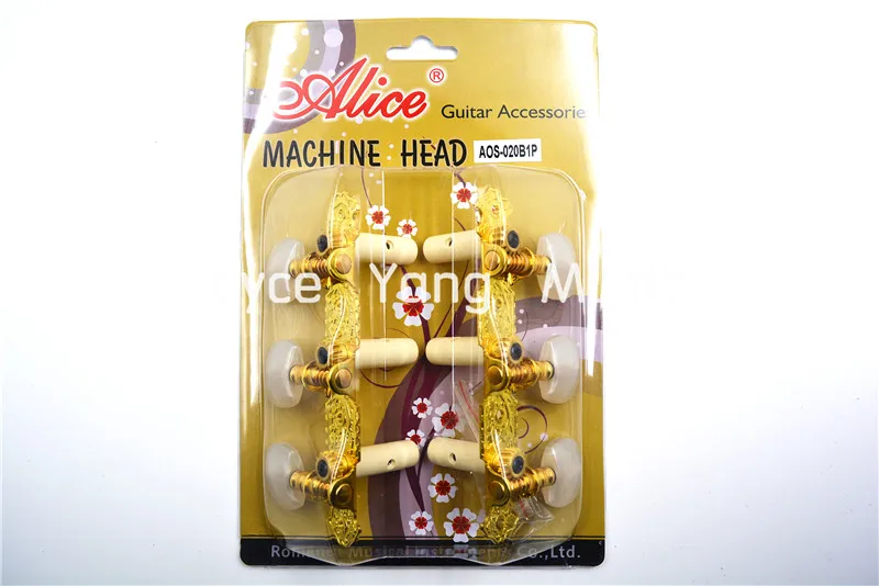 Alice AOS-020B1P Gold-Plated Classical Guitar Tuning Pegs Tuners Machine Head Oval Pearl White Pegs 3L+3R
Alice AOS-020B1P Gold-Plated Classical Guitar Tuning Pegs Tuners Machine Head Oval Pearl White Pegs 3L+3R
