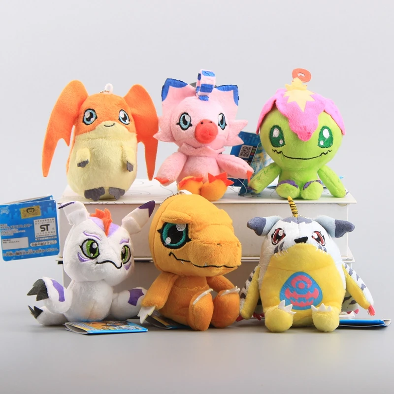 6 Styles Digital Monsters Agumon Gabumon Patamon Piyomon Gomamon Cute Kawaii Plush Keychain Mini Pendant 5" 12 cm Kids Gift
6 Styles Digital Monsters Agumon Gabumon Patamon Piyomon Gomamon Cute Kawaii Plush Keychain Mini Pendant 5" 12 cm Kids Gift