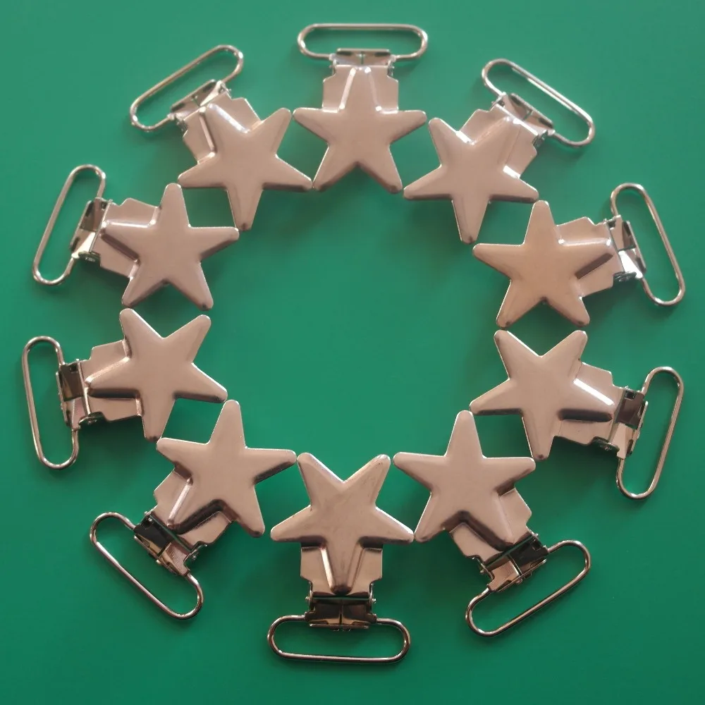 Free Shipping 100pcs 1" Sliver Color Star Shaped Metal Suspender clip,With Plastic Teeth,Rack Plating, LEAD and NICKLE Free
Free Shipping 100pcs 1" Sliver Color Star Shaped Metal Suspender clip,With Plastic Teeth,Rack Plating, LEAD and NICKLE Free