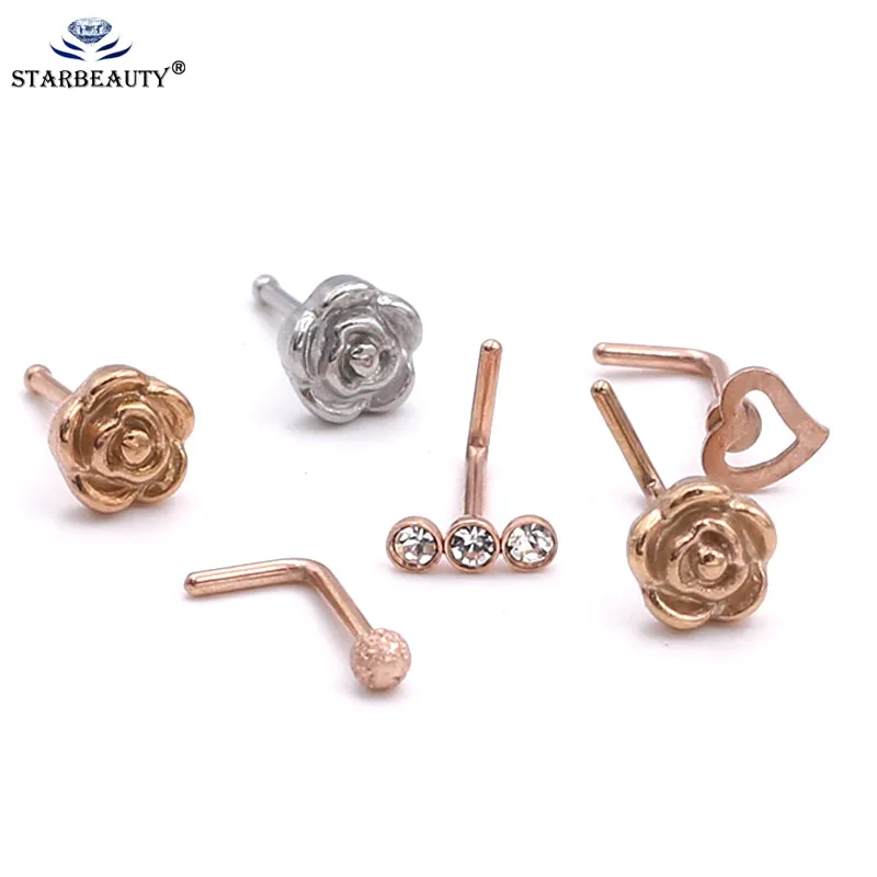 1Pc Rose Gold hotsale bodyjewelry 0.8x7mm nose ring hoop Body Jewelry Rhinestone Small Heart nosering Body Piercing
1Pc Rose Gold hotsale bodyjewelry 0.8x7mm nose ring hoop Body Jewelry Rhinestone Small Heart nosering Body Piercing