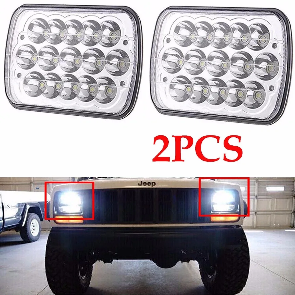 Silver 7 x6 inch Square led head lights For Ford Van Jeep XJ YJ H4 High Low Beam Headlight 5 x 7" Led Headlamp
Silver 7 x6 inch Square led head lights For Ford Van Jeep XJ YJ H4 High Low Beam Headlight 5 x 7" Led Headlamp