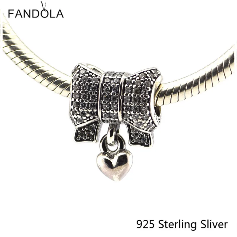 925 Sterling Silver Heart & Bow Charms DIY Fit Brand Bracelet Beads for Jewelry Making for Girls Woman Gifts pluser
925 Sterling Silver Heart & Bow Charms DIY Fit Brand Bracelet Beads for Jewelry Making for Girls Woman Gifts pluser