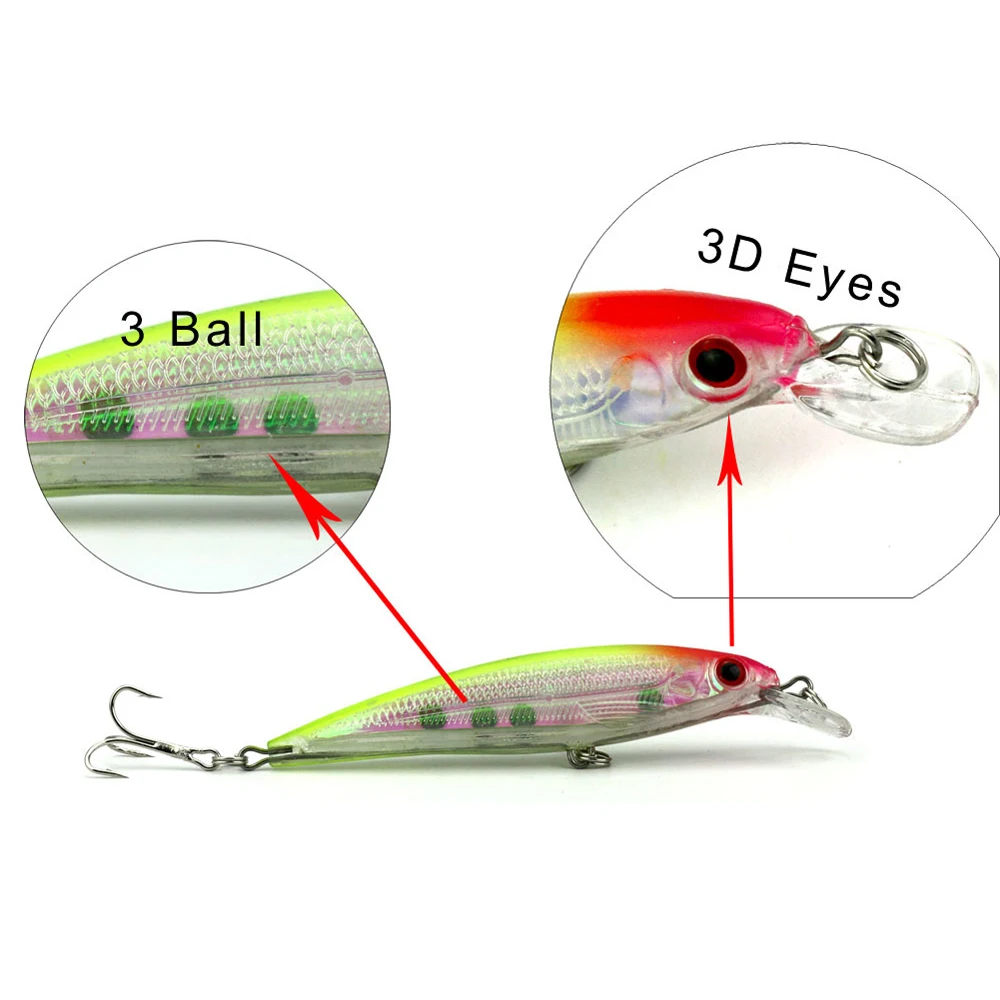 Señuelo minnow en diferentes colores disponibles