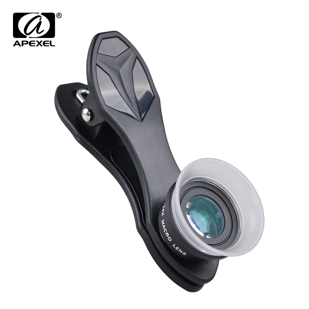 APEXEL Universal 2 in 1 camera Lenses 12X Macro lens+24X Macro HD Clip Mobile Phone Lens For iPhone Samsung Xiaomi Phones Lens
APEXEL Universal 2 in 1 camera Lenses 12X Macro lens+24X Macro HD Clip Mobile Phone Lens For iPhone Samsung Xiaomi Phones Lens