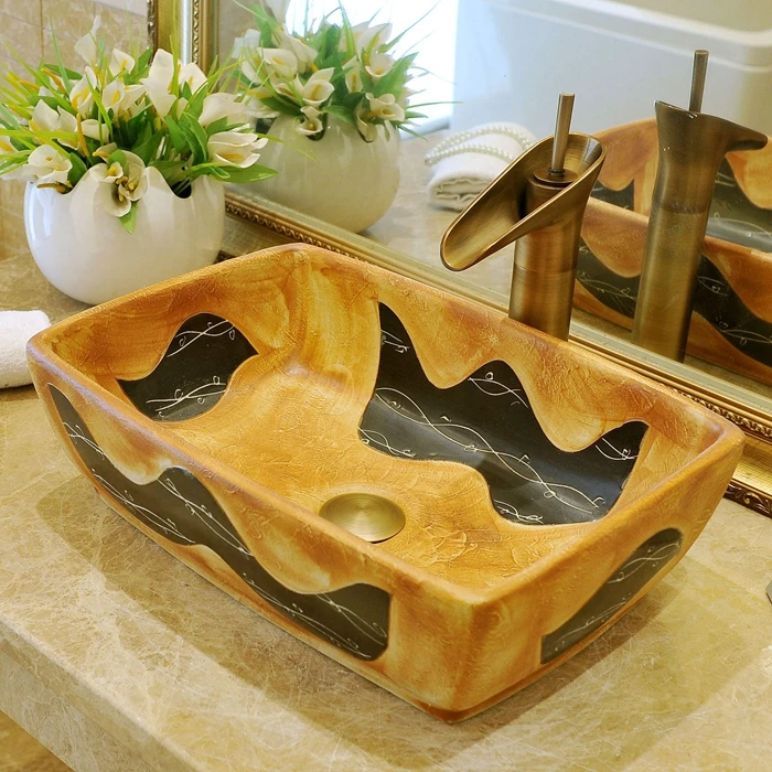 Rectangular Europe style Jingdezhen ceramic sink wash basin Ceramic Counter Top Wash Basin Bathroom Sinks basin sink
Rectangular Europe style Jingdezhen ceramic sink wash basin Ceramic Counter Top Wash Basin Bathroom Sinks basin sink
