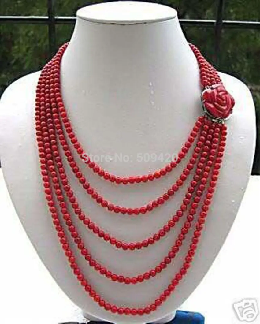 women Fashion Jewelry Wholesale>>>CHARM 5 row RED CORAL NECKLACE FLOWER CLASP
women Fashion Jewelry Wholesale>>>CHARM 5 row RED CORAL NECKLACE FLOWER CLASP