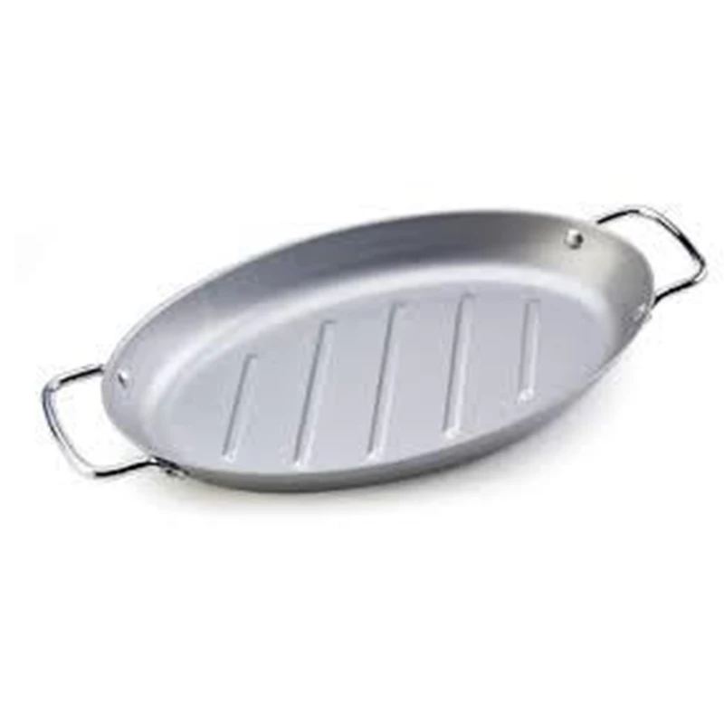Wholesale Oval Baking Dish Pan Silver Non-stick Oval Grill Pan w/Wire handles Grill Pan vegetables Fish BBQ Dishes Free shipping
Wholesale Oval Baking Dish Pan Silver Non-stick Oval Grill Pan w/Wire handles Grill Pan vegetables Fish BBQ Dishes Free shipping