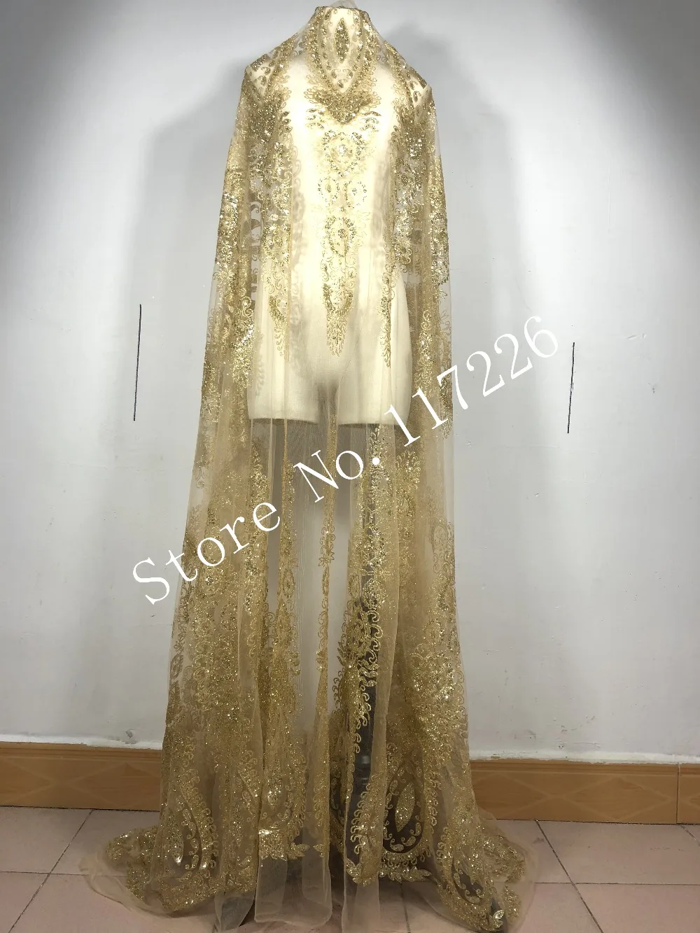 Beautiful design Gold color glued glitter African tulle mesh lace fabric best quality nigerian embroidery net lace fabric
Beautiful design Gold color glued glitter African tulle mesh lace fabric best quality nigerian embroidery net lace fabric