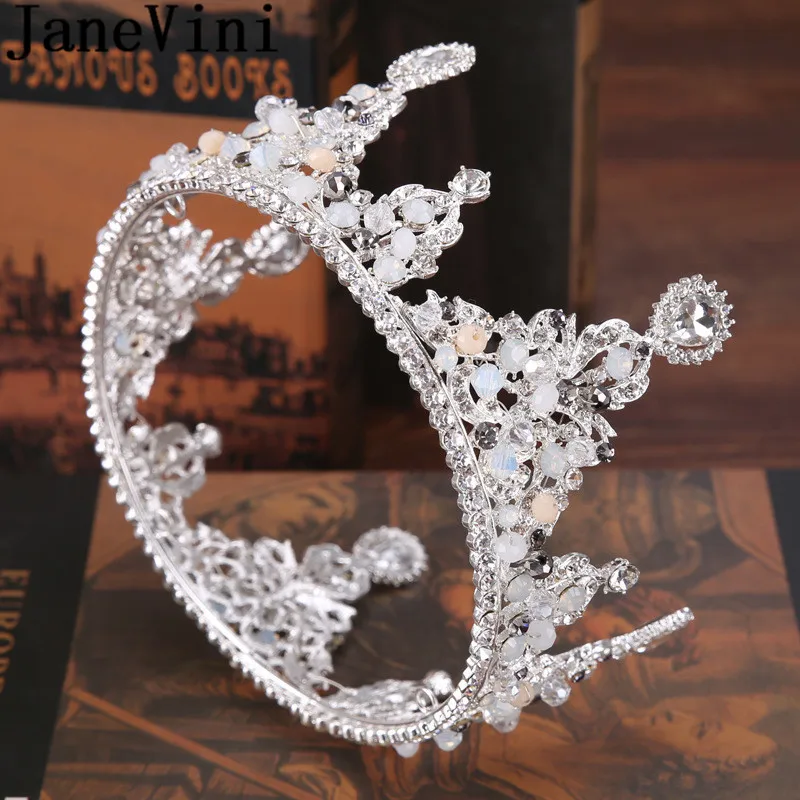 JaneVini Luxury Baroque Wedding Crown for Brides Vintage Gold Rhinestones Crystal Metal Bridal Headband Womens Tiaras Headpieces
JaneVini Luxury Baroque Wedding Crown for Brides Vintage Gold Rhinestones Crystal Metal Bridal Headband Womens Tiaras Headpieces