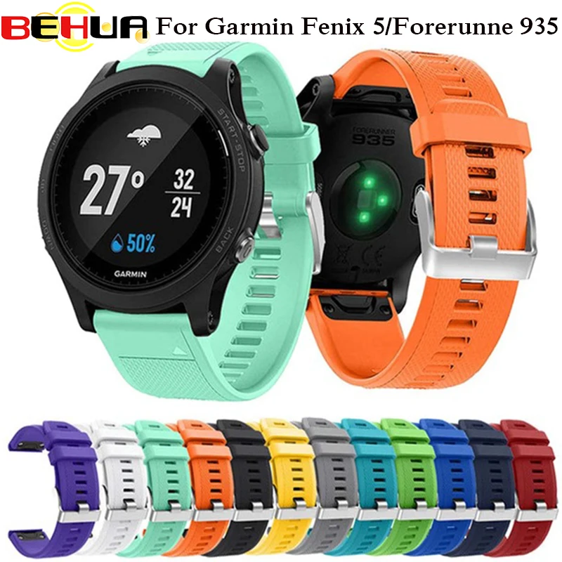 BEHUA Quick Release Watch band 22mm Strap for Garmin Fenix 5 5 Plus 6 6 Pro Forerunner 935 945 GPS Sport Silicone Belt Bracelet
BEHUA Quick Release Watch band 22mm Strap for Garmin Fenix 5 5 Plus 6 6 Pro Forerunner 935 945 GPS Sport Silicone Belt Bracelet