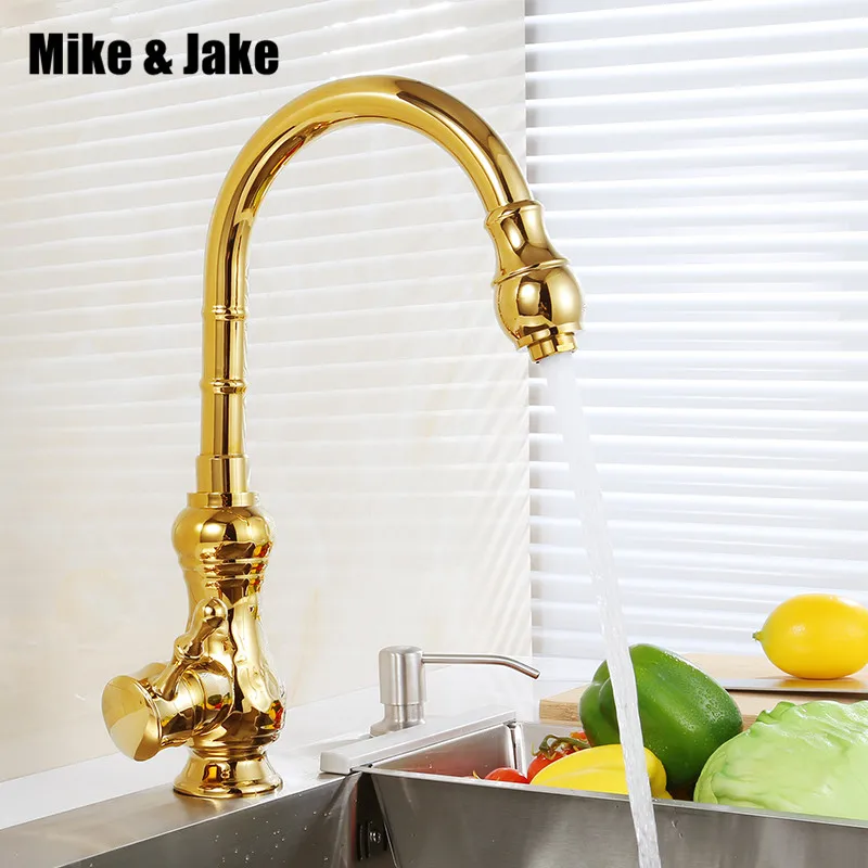 Single handle Gold kitchen faucet non pull down kitchen mixer sink mixer hot & cold kitchen sink taps gold kitchen tap
Single handle Gold kitchen faucet non pull down kitchen mixer sink mixer hot & cold kitchen sink taps gold kitchen tap
