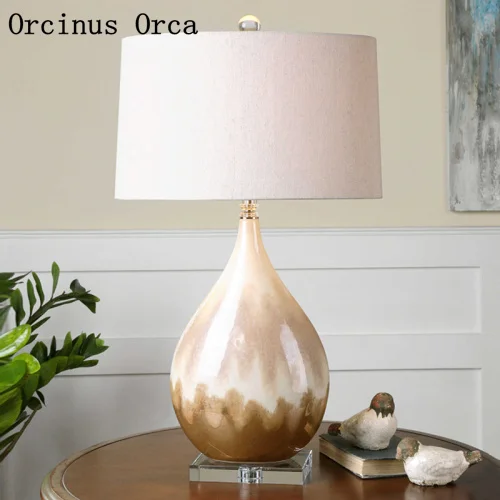 High-end customized pearl glazed ceramic desk lamp bedside lamp bedroom bedside lamp post-modern creative decorative desk lamp
High-end customized pearl glazed ceramic desk lamp bedside lamp bedroom bedside lamp post-modern creative decorative desk lamp
