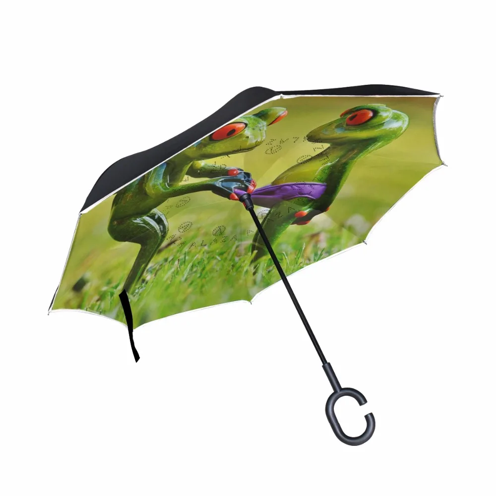 Drop Shipping Windproof Reverse Umbrella Frog Double Layer Inverted Umbrella Self Stand Rain Sun Protection C-Hook For Women
Drop Shipping Windproof Reverse Umbrella Frog Double Layer Inverted Umbrella Self Stand Rain Sun Protection C-Hook For Women