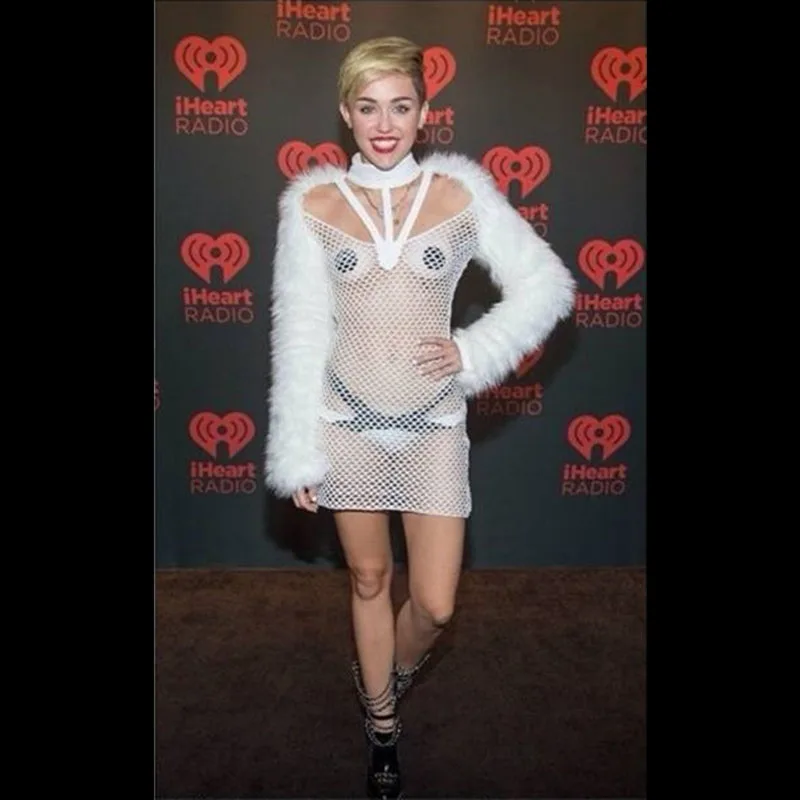 Custom Made Women Sexy Club Hollow Perspective Dress With Under Pants And Faux Fur Sleeve, Queen Miley Style Stage Clothing
Custom Made Women Sexy Club Hollow Perspective Dress With Under Pants And Faux Fur Sleeve, Queen Miley Style Stage Clothing