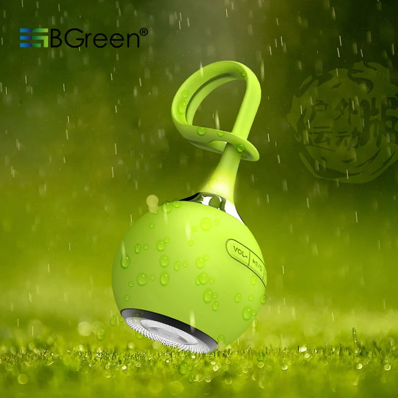 BGreen Outdoor Bluetooth Mini MP3 Speaker Portable Waterproof IPX4 Speaker Support Micro SD Card USB Aux In With Mic Microphone
BGreen Outdoor Bluetooth Mini MP3 Speaker Portable Waterproof IPX4 Speaker Support Micro SD Card USB Aux In With Mic Microphone