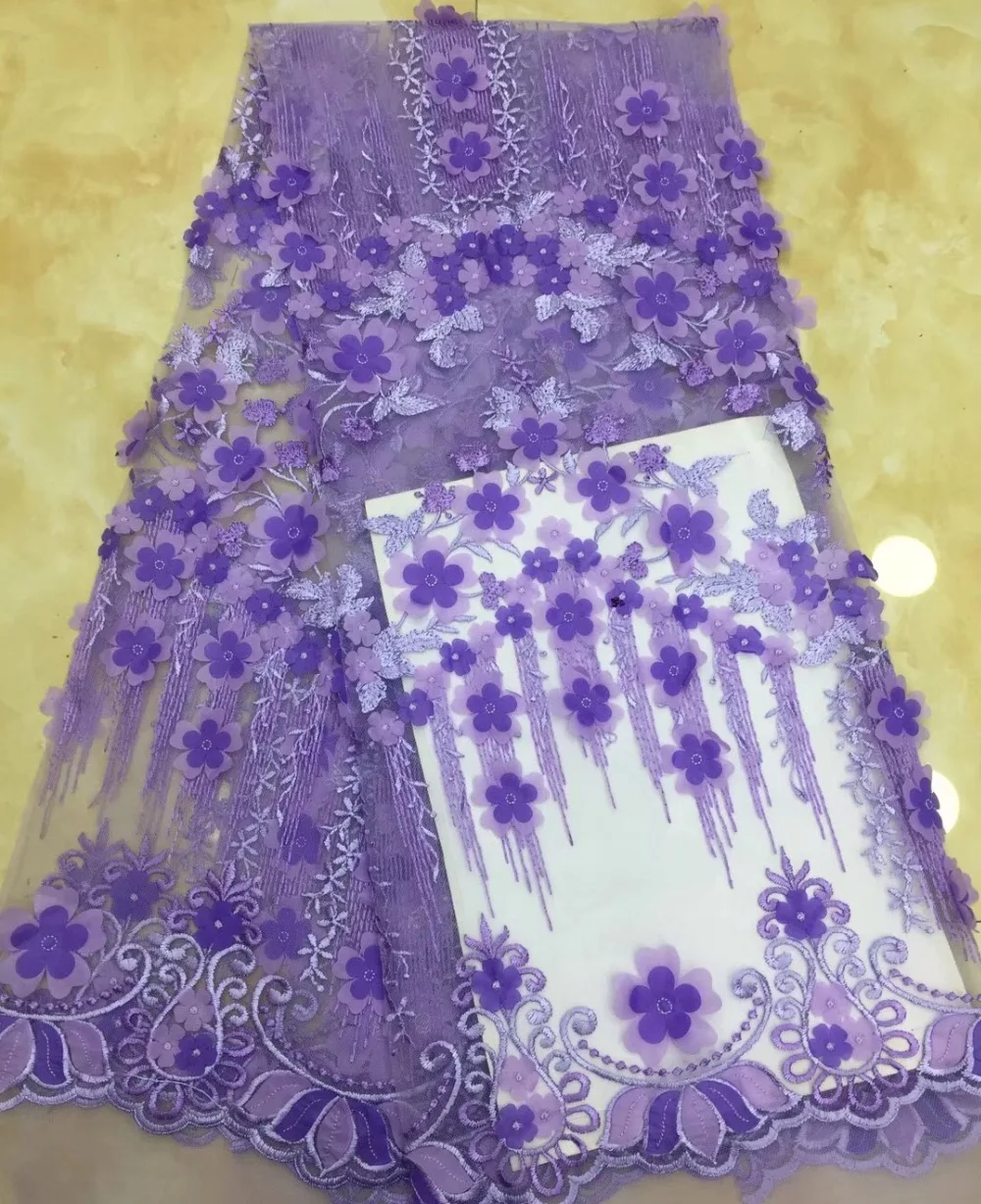 African Lace Fabric 3D Embroidered Nigerian Laces Fabric Bridal High Quality French Tulle Lace Fabric For Women TS7572
African Lace Fabric 3D Embroidered Nigerian Laces Fabric Bridal High Quality French Tulle Lace Fabric For Women TS7572
