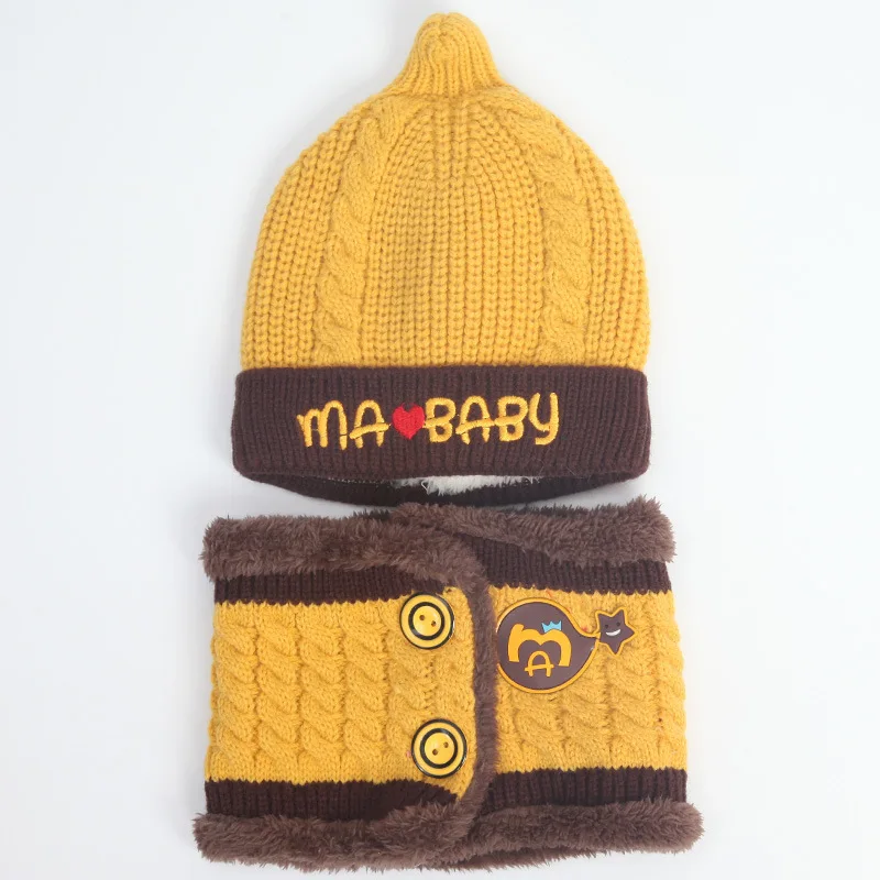 2pcs/lot Baby Winter Hat + Scarf Baby Winter Cap Children Warm Scarf For Boys Suit Beanie Hats Scarfs For Girl Boy
2pcs/lot Baby Winter Hat + Scarf Baby Winter Cap Children Warm Scarf For Boys Suit Beanie Hats Scarfs For Girl Boy