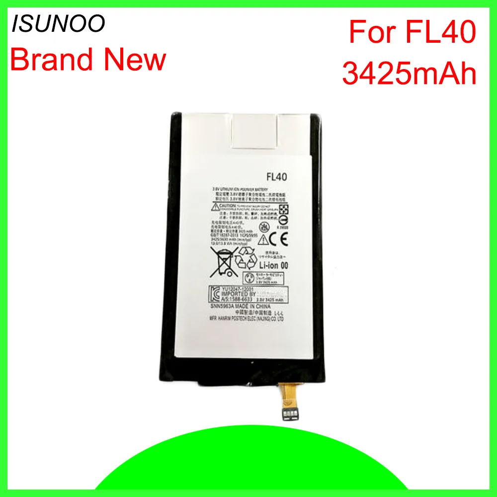 ISUNOO 5pcs/lot 3425mAh FL40 battery for Motorola Moto X 3A Dual XT1543 XT1544 Smartphone Battery
ISUNOO 5pcs/lot 3425mAh FL40 battery for Motorola Moto X 3A Dual XT1543 XT1544 Smartphone Battery