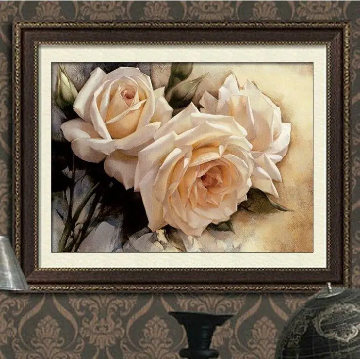 90*60cm Needlework DIY Cross stitch,Set For Embroidery kit,white rose flower pattern Cross-stitch handwork painting gift
90*60cm Needlework DIY Cross stitch,Set For Embroidery kit,white rose flower pattern Cross-stitch handwork painting gift