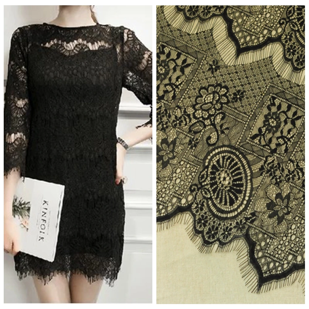 5yards/lot black/off white nice quality vintage pattern eyelash lace fashion transparent skirt accessories lace fabric
5yards/lot black/off white nice quality vintage pattern eyelash lace fashion transparent skirt accessories lace fabric