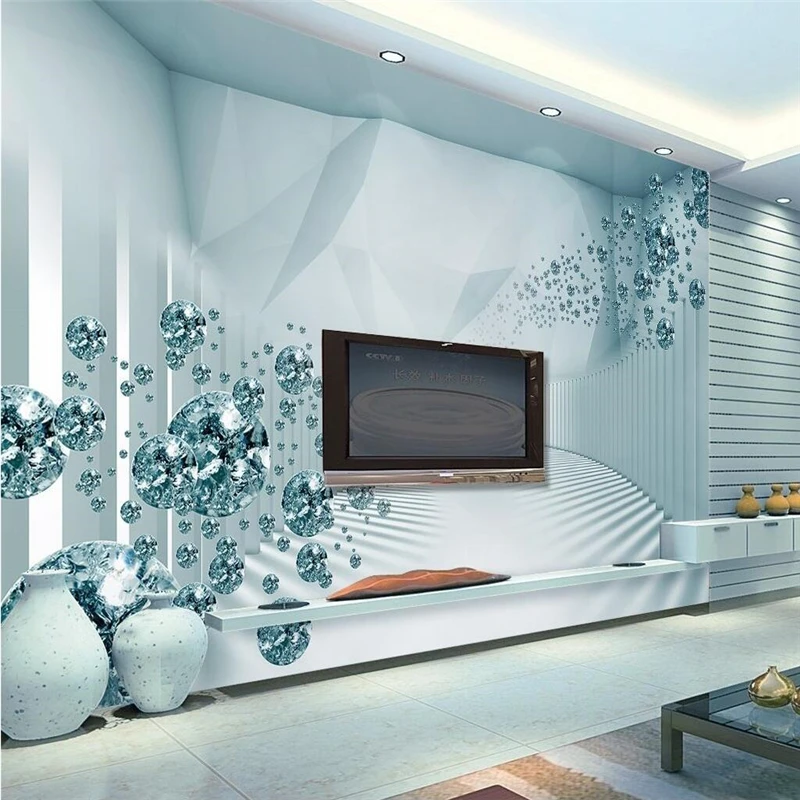 beibehang Wallpaper Mural Wall Stick 3d 3D Space Sense Modern Fashion Crystal Ball TV Wall papel de parede wallpaper for wall
beibehang Wallpaper Mural Wall Stick 3d 3D Space Sense Modern Fashion Crystal Ball TV Wall papel de parede wallpaper for wall