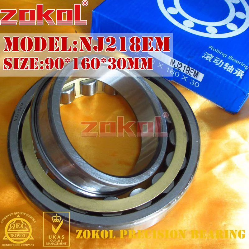 ZOKOL NJ218 E M bearing NJ218EM 42218EH Cylindrical roller bearing 90*160*30mm
ZOKOL NJ218 E M bearing NJ218EM 42218EH Cylindrical roller bearing 90*160*30mm