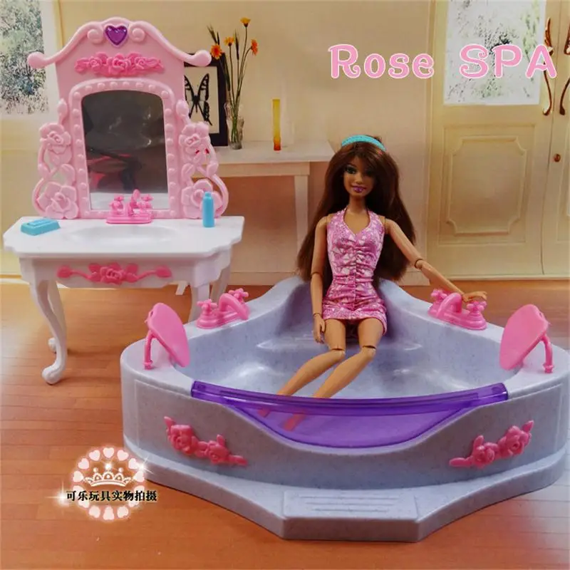 For Barbie Doll Furniture Accessories Plastic Toy Rose Bathroom Bathtub Dressing Table Mirror Soap Play House Gift Girl DIY
For Barbie Doll Furniture Accessories Plastic Toy Rose Bathroom Bathtub Dressing Table Mirror Soap Play House Gift Girl DIY