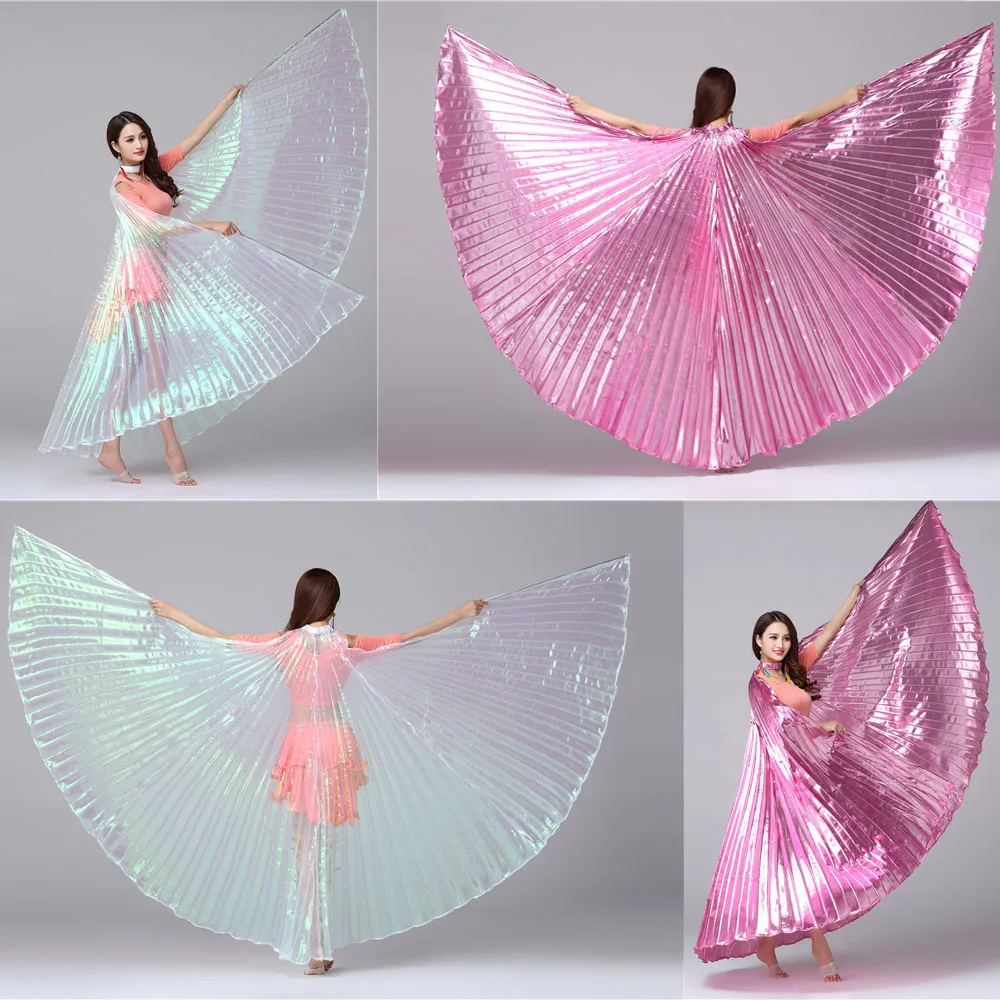 Adult Kids Belly Dance Wings 360' Split Forked Gold Silver Butterfly Wings Indian Dance Dress Performance Costume without Stick
Adult Kids Belly Dance Wings 360' Split Forked Gold Silver Butterfly Wings Indian Dance Dress Performance Costume without Stick
