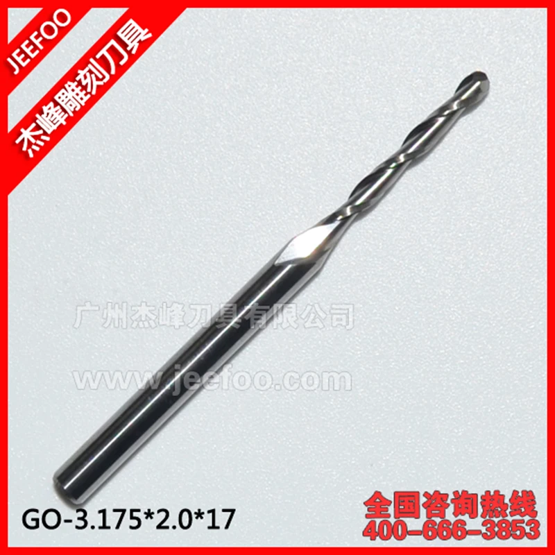 3.175*2.0*17mm 2 Flutes Ball End Milling Tools Spiral Router Bit CNC 3D Ball Nose End Mill Carbide Engraving Tools CNC Cutter
3.175*2.0*17mm 2 Flutes Ball End Milling Tools Spiral Router Bit CNC 3D Ball Nose End Mill Carbide Engraving Tools CNC Cutter