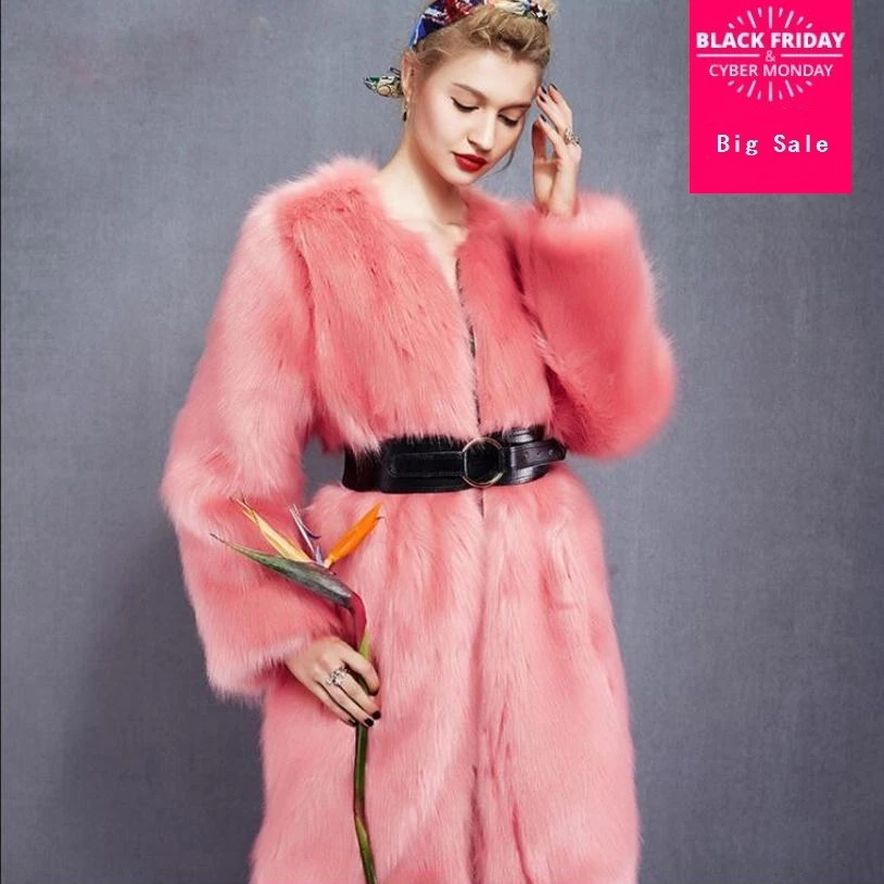 S-2XL Women's winter faux fox fur coat winter longger warm Fox Fur collar long sleeve stitching coat with belt wj1393 free send
S-2XL Women's winter faux fox fur coat winter longger warm Fox Fur collar long sleeve stitching coat with belt wj1393 free send
