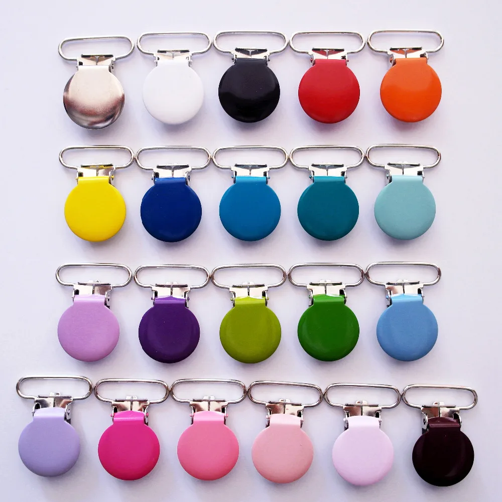 Free Shipping 50 pcs 1'' 25mm Wide Round Metal Pacifier / Garment Enamel Painted Colored Pacifier Clips/Suspender Clips
Free Shipping 50 pcs 1'' 25mm Wide Round Metal Pacifier / Garment Enamel Painted Colored Pacifier Clips/Suspender Clips