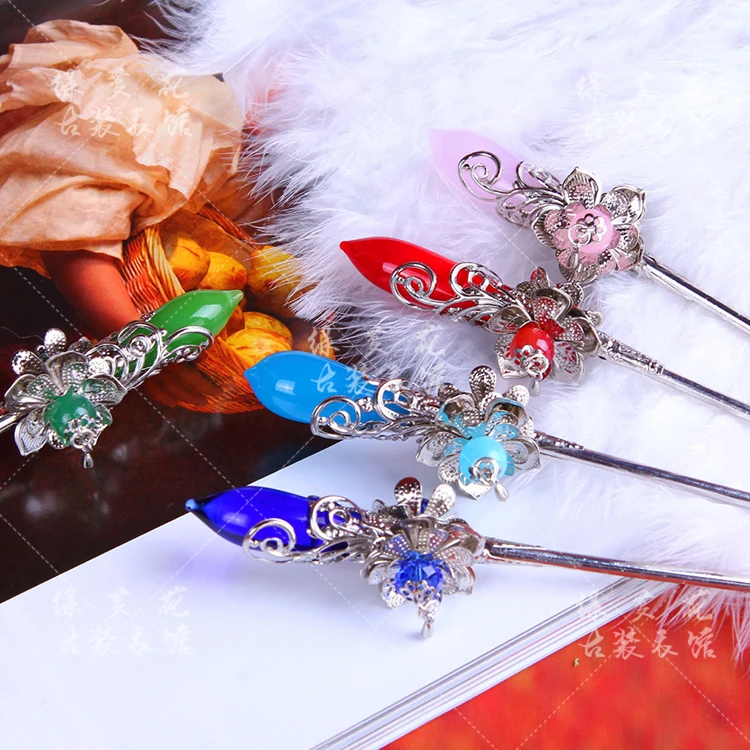 Golden and Silver Multicolor Jade Orchid Classical Hair Stick Cosplay Hair Accessory Handmade Hanfu Costume Accessory
Golden and Silver Multicolor Jade Orchid Classical Hair Stick Cosplay Hair Accessory Handmade Hanfu Costume Accessory