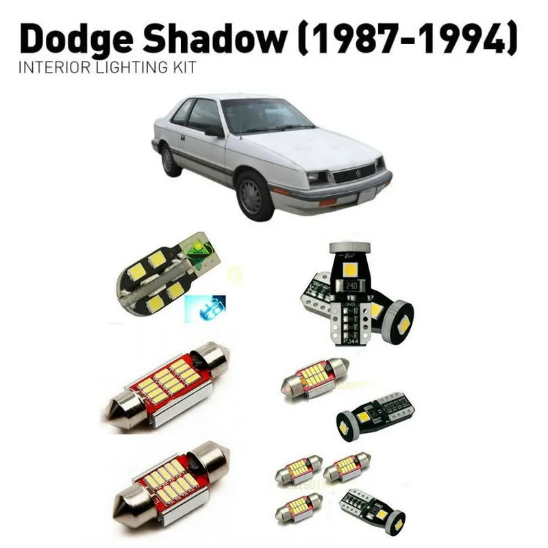 Led interior lights For Dodge shadow 1987-1994 11pc Led Lights For Cars lighting kit automotive bulbs Canbus
Led interior lights For Dodge shadow 1987-1994 11pc Led Lights For Cars lighting kit automotive bulbs Canbus