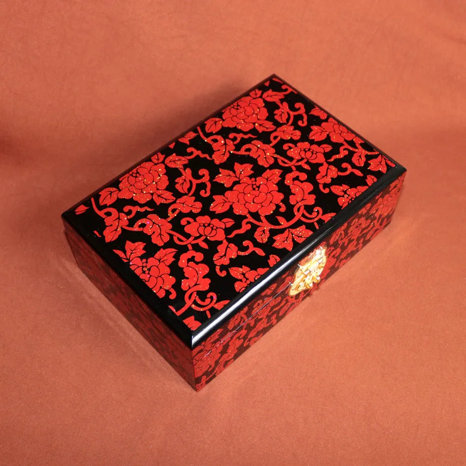 traditional chinese lacquerware high quality wood jewelry storage box wedding decor bedroom desk organizer cosmetic case
traditional chinese lacquerware high quality wood jewelry storage box wedding decor bedroom desk organizer cosmetic case