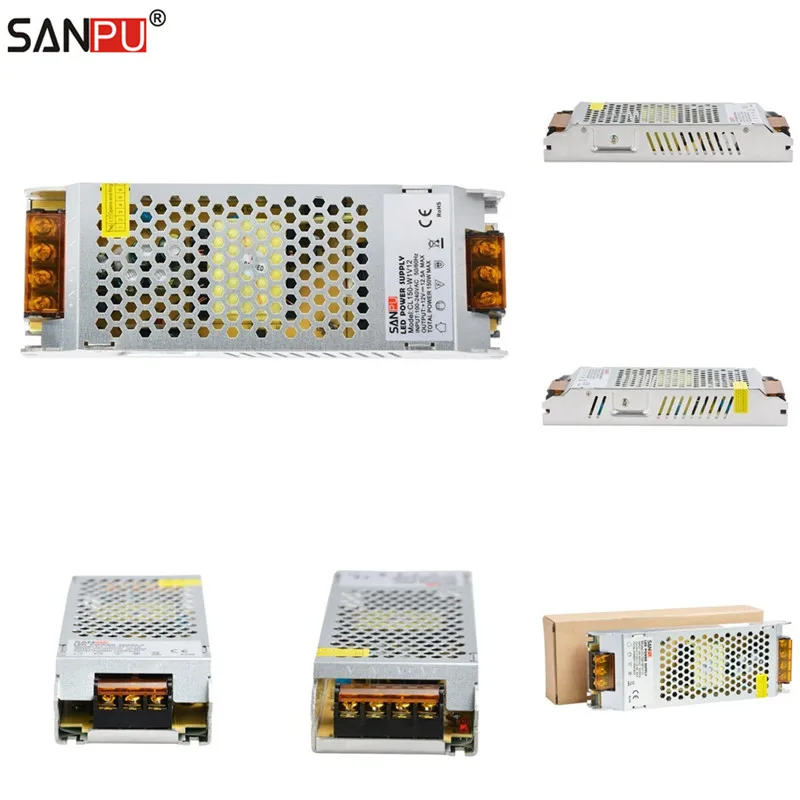 Оптовая продажа, 60 шт./лот, светодиодные источники питания SANPU, 150 Вт, 12 В, 12 А, SMPS, освещение переменного/постоянного тока, 12 В, трансформаторы, драйверы CL150-W1V12
Оптовая продажа, 60 шт./лот, светодиодные источники питания SANPU, 150 Вт, 12 В, 12 А, SMPS, освещение переменного/постоянного тока, 12 В, трансформаторы, драйверы CL150-W1V12