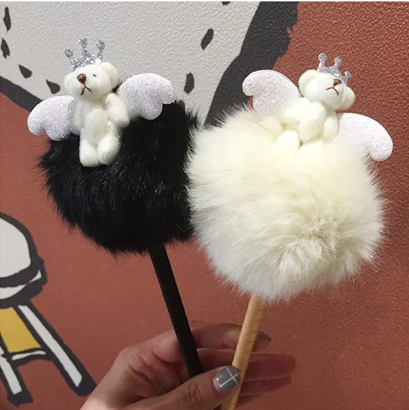 Корейские Изысканные милые яркие цвета, мультяшный медведь, ангел, пушистый шарик для волос, масляная ручка, канцелярские гелевые ручки, бесплатная доставка
Корейские Изысканные милые яркие цвета, мультяшный медведь, ангел, пушистый шарик для волос, масляная ручка, канцелярские гелевые ручки, бесплатная доставка