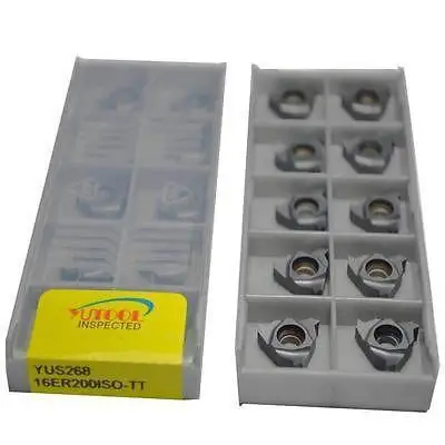 YUTOOLS Thread Carbide insert 16ER150 ISO 1.5 CNC Milling Turning insert 10pcs
YUTOOLS Thread Carbide insert 16ER150 ISO 1.5 CNC Milling Turning insert 10pcs