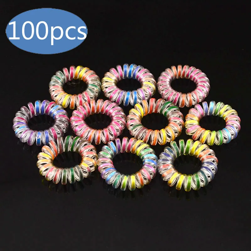 100 Pcs/Lot Mixed Color Rubber Band Striped Hair Ring Traceless Wire Cord Line Elastic Hair Holder Hair Ties Gum Accessories
100 Pcs/Lot Mixed Color Rubber Band Striped Hair Ring Traceless Wire Cord Line Elastic Hair Holder Hair Ties Gum Accessories