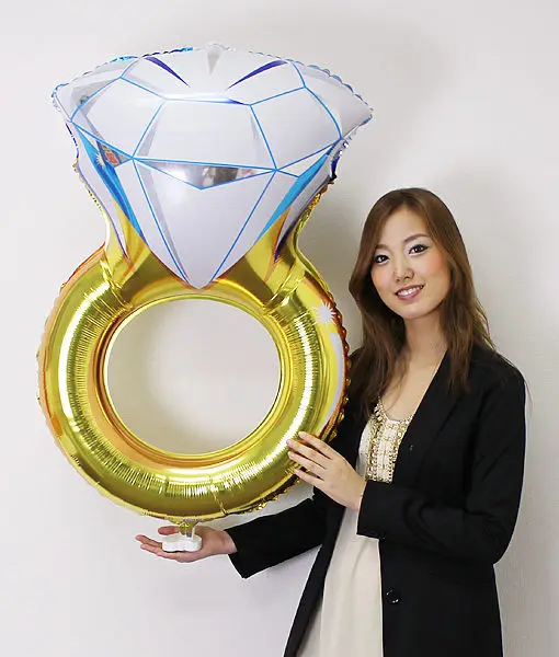 Free Shipping Diamond Ring Aluminum Balloon Wedding Big Diamond Ring Style married Decoration Balloon
Free Shipping Diamond Ring Aluminum Balloon Wedding Big Diamond Ring Style married Decoration Balloon